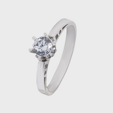 Ta. Silver Ring with Diamond